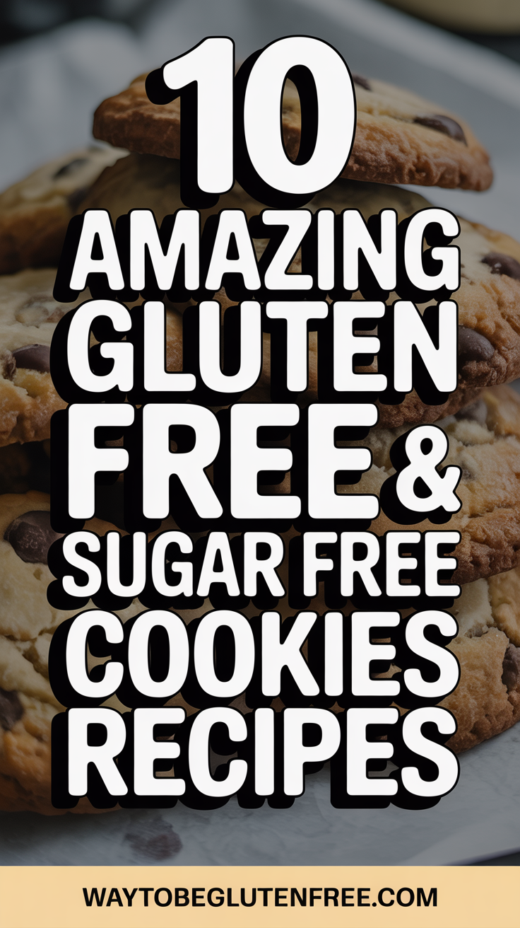 10 Amazing Gluten Free & Sugar Free Cookies Recipes Pinterest Image