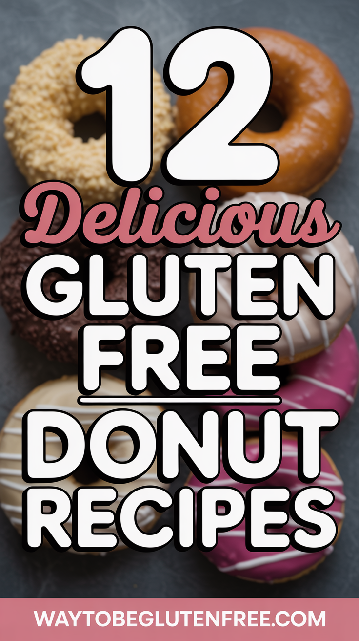 12 Delicious Gluten Free Donut Recipes Pinterest Image