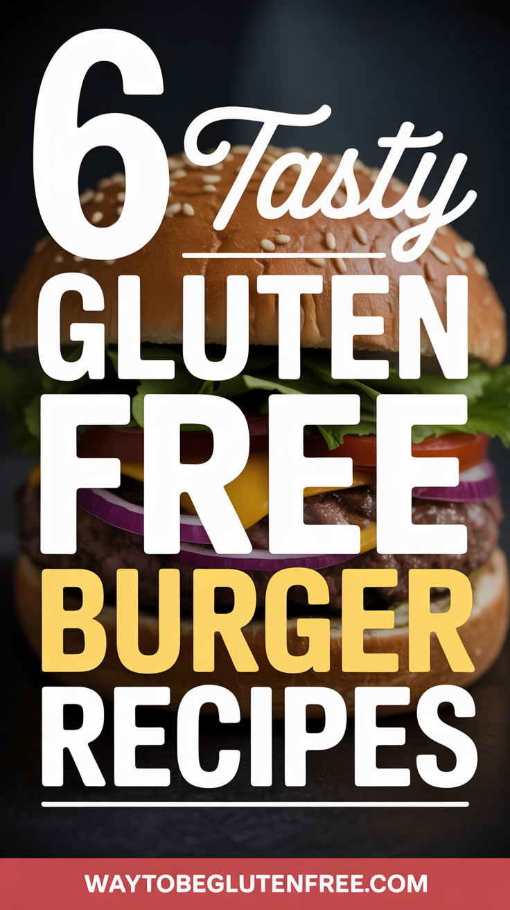 6 Tasty Gluten Free Burger Recipes Pinterest Image
