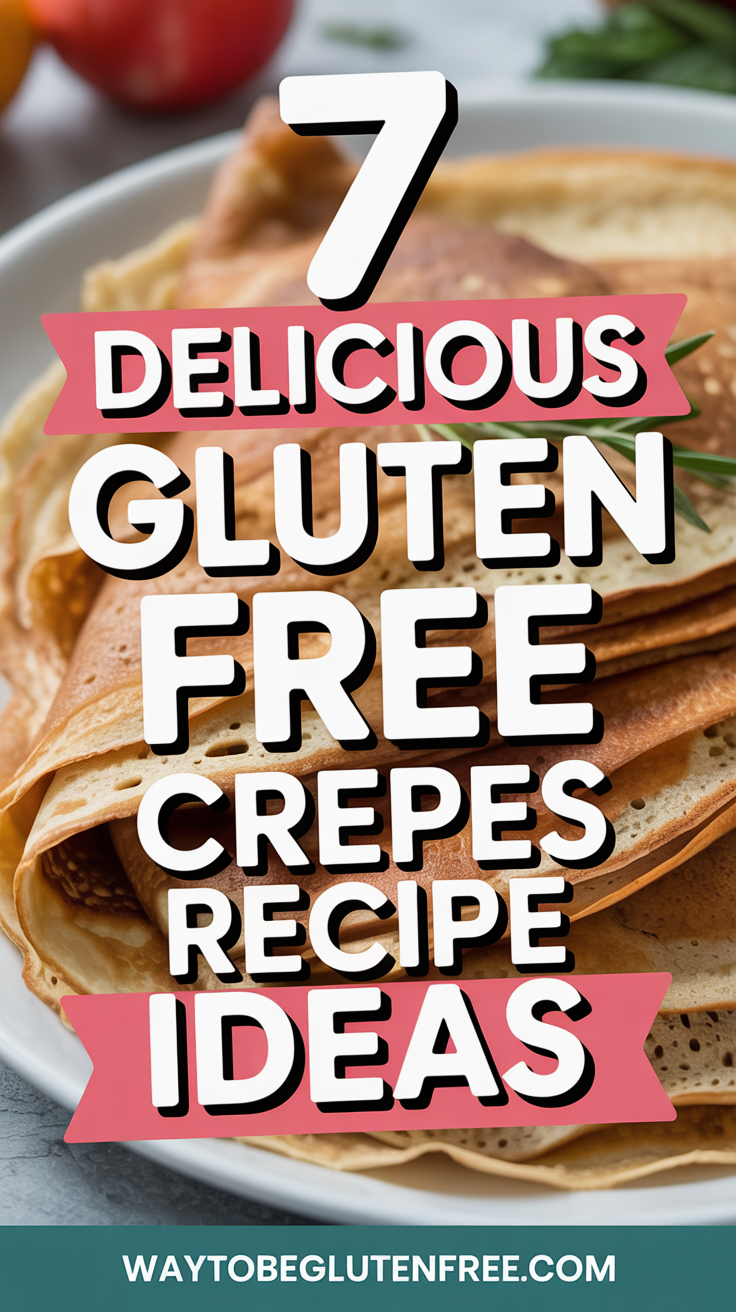 7 Delicious Gluten Free Crepes Recipe Ideas Pinterest Image