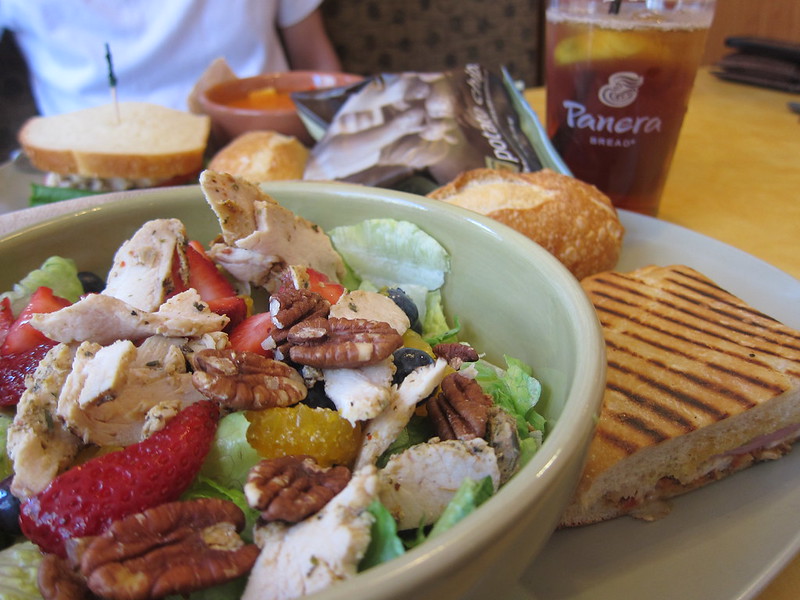 Panera Bread gluten-conscious salad options