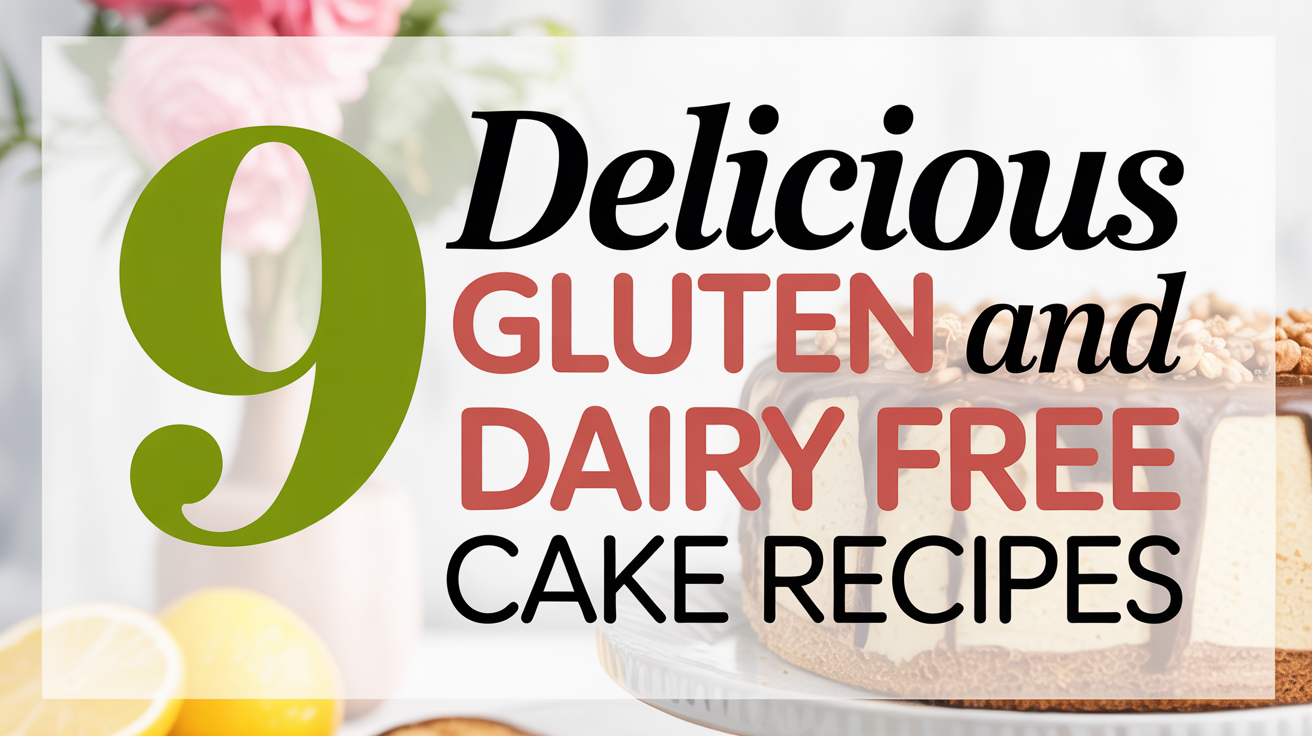 9 Delicious Gluten And Dairy Free Cake Recipes - Featured
