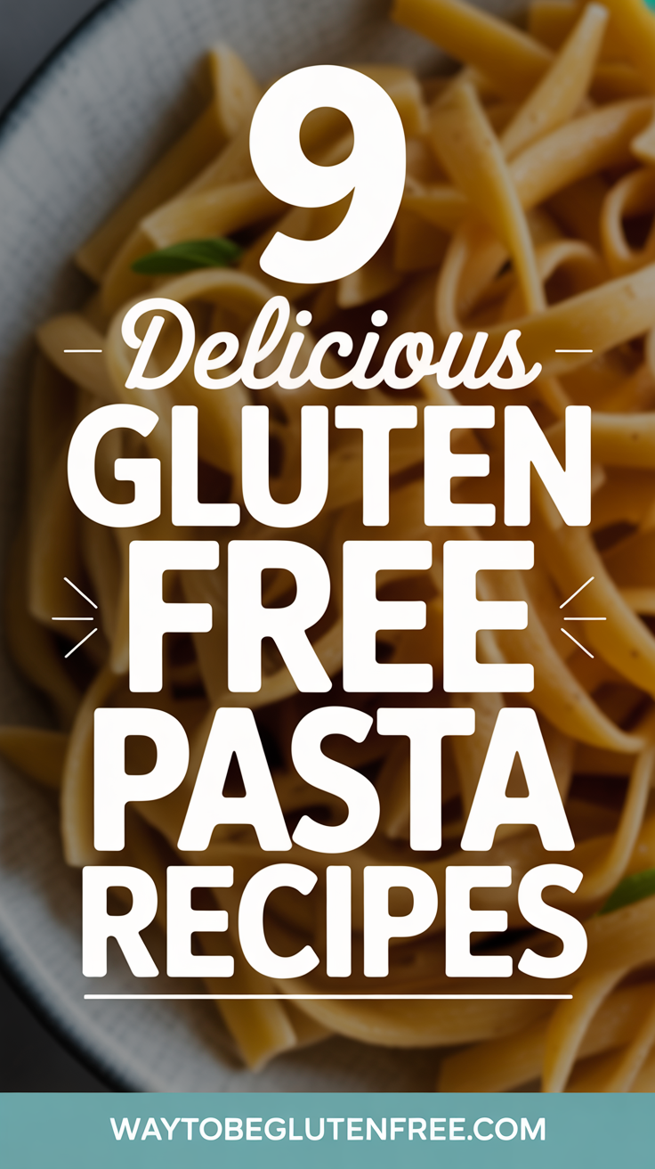 9 Delicious Gluten Free Pasta Recipes Pinterest Image
