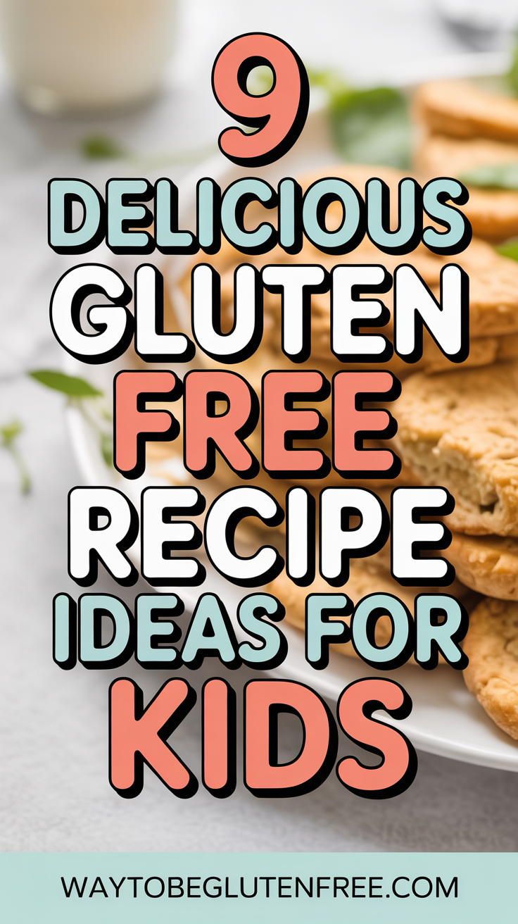 9 Delicious Gluten Free Recipe Ideas for Kids Pinterest Image