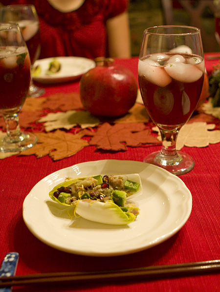 Endive Boats with Avocado, Pomegranate, & Crab Salad—Gluten-Free Appetizer for Share Our Holiday Table — La Fuji Mama