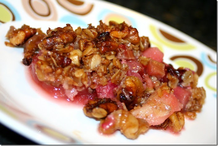 Cook Lisa Cook: Apple, Cranberry & Rhubarb Crisp