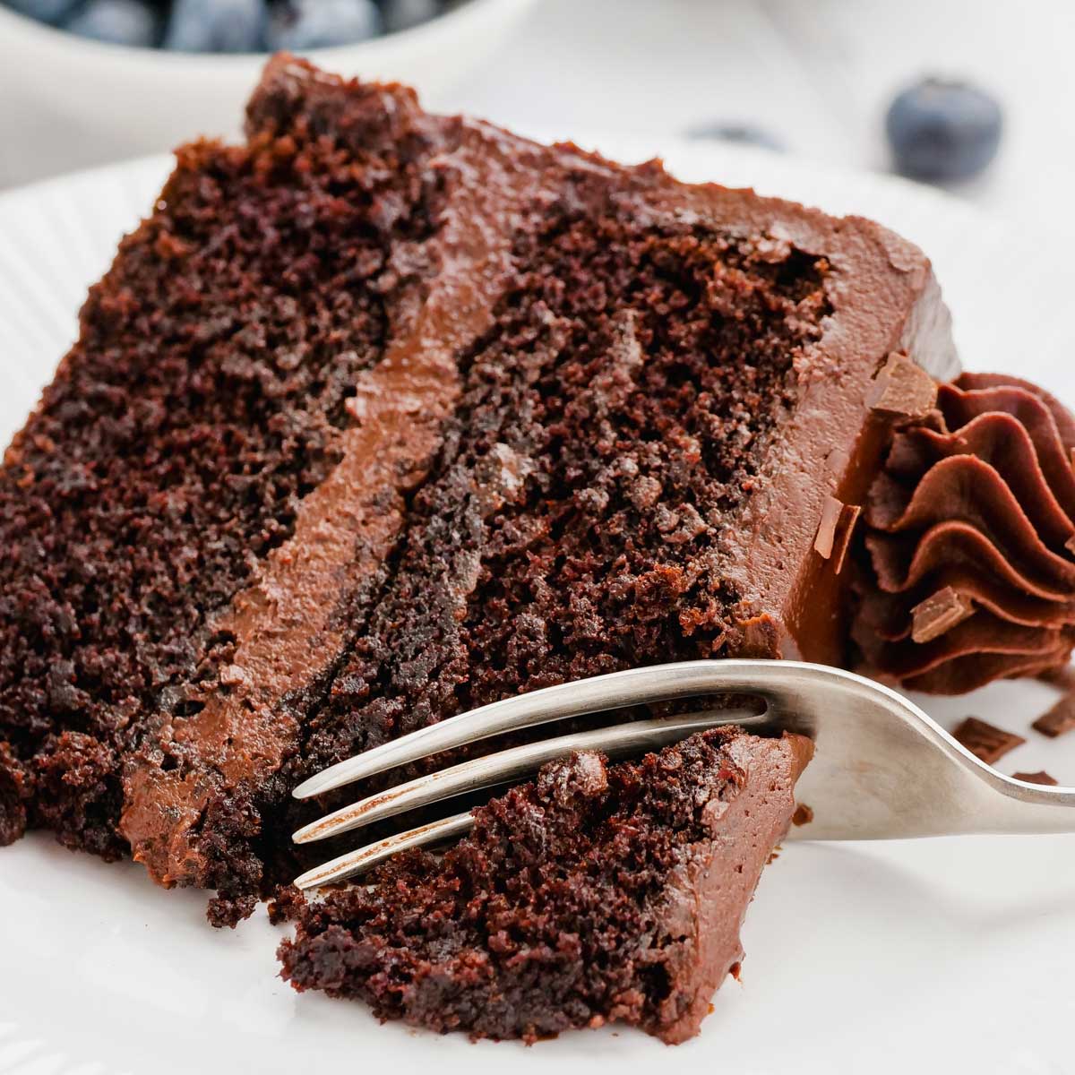 Dairy-free Chocolate Cake - Super Easy, Moist, Fudgy