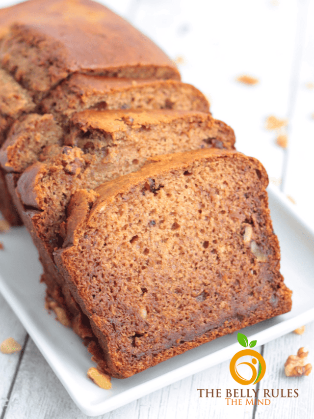 Date & Walnut Loaf Cake(No-Egg,No-Butter & No Refined Sugar)