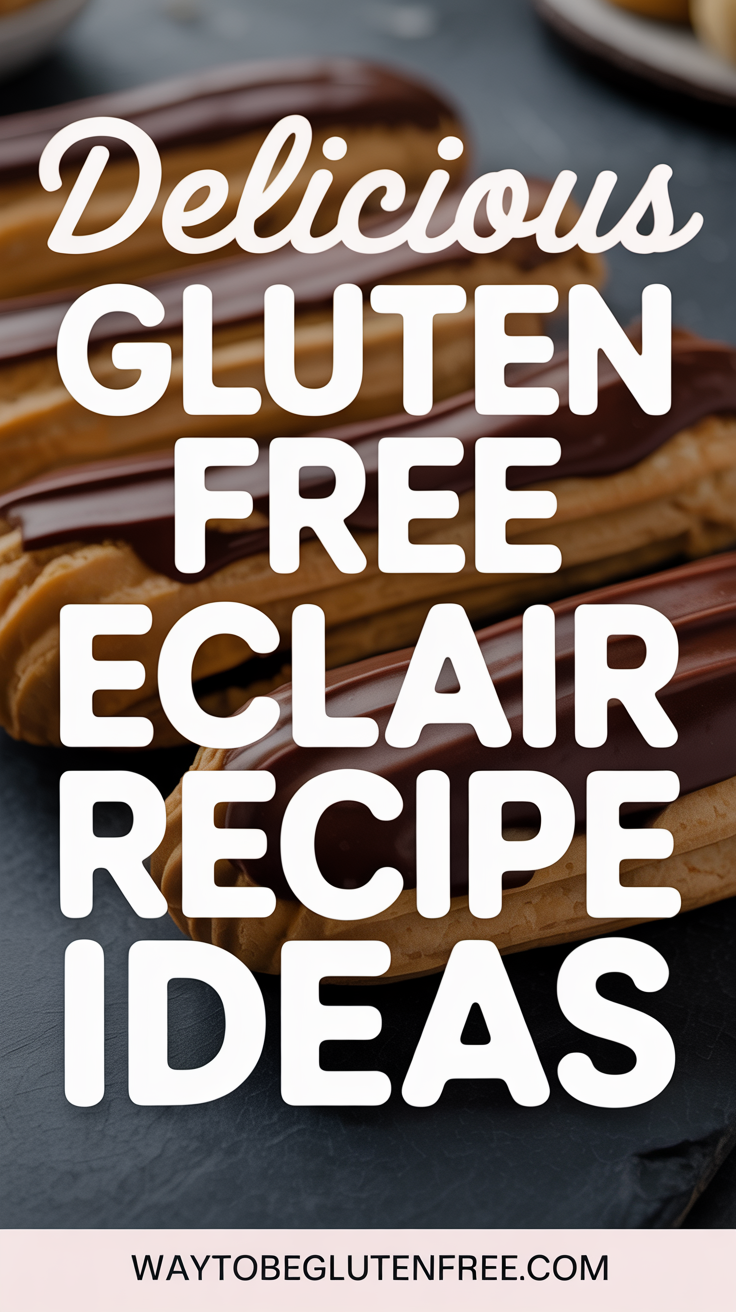 Delicious Gluten Free Eclair Recipe Ideas Pinterest Image