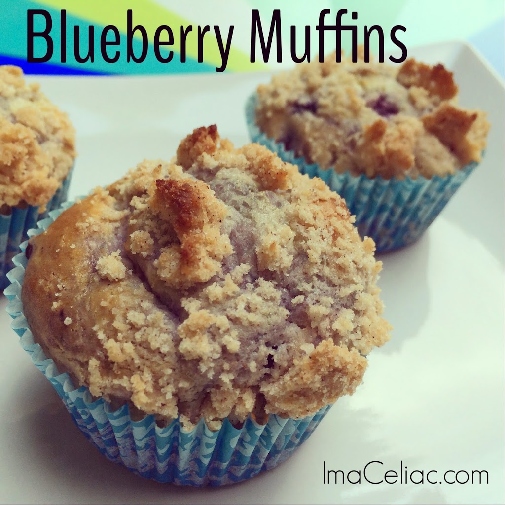 Easy Sour Cream Gluten Free Blueberry Muffins - I'm A Celiac