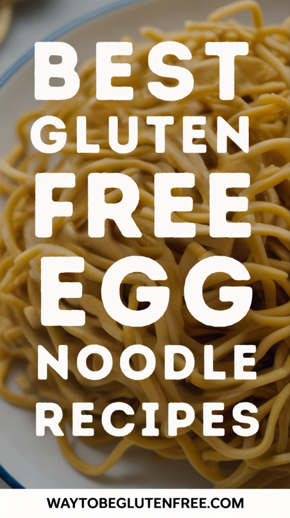 GLUTEN FREE EGG NOODLE RECIPES