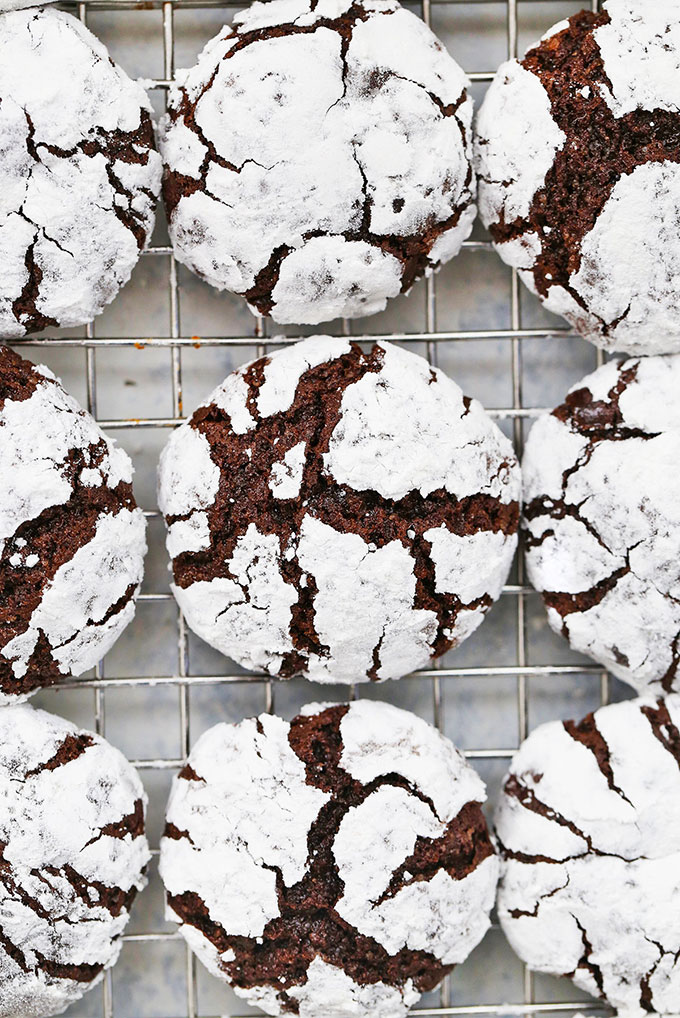 Gluten Free Chocolate Crinkle Cookies (Dairy Free, Too!)
