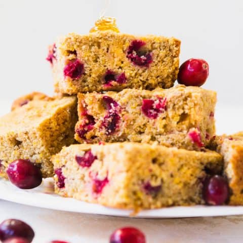 Gluten Free Cornbread with Cranberries