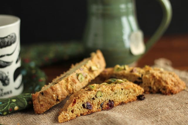 Gluten-Free Cranberry-Pistachio Biscotti