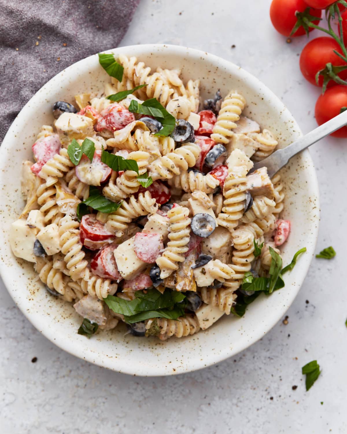 Gluten-Free Creamy Italian Pasta Salad