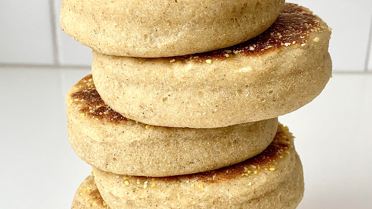 Gluten Free English Muffins (Sourdough Discard)