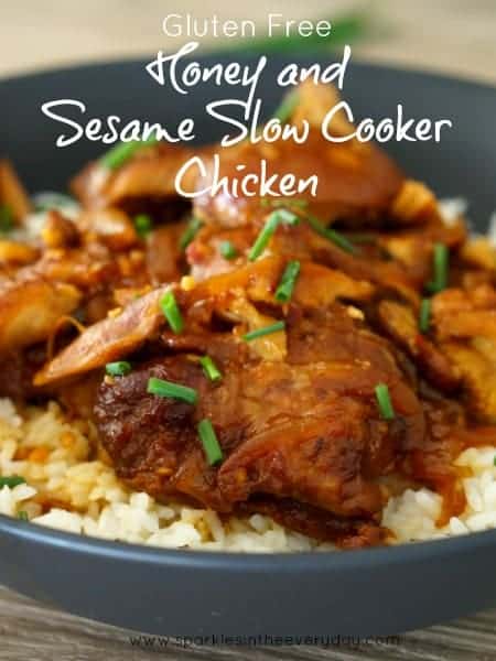 Gluten Free Honey and Sesame Slow Cooker Chicken! - Sparkles in the Everyday!