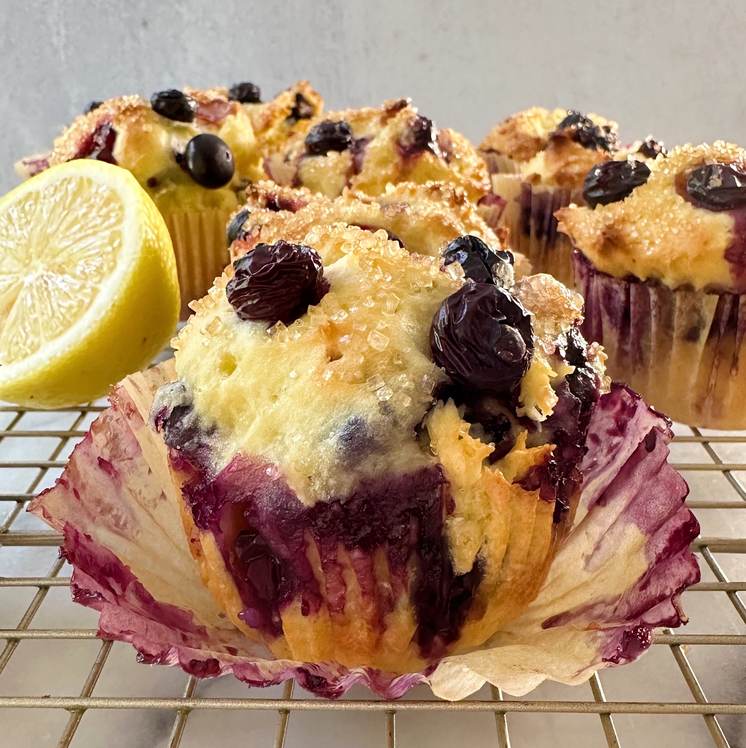 Gluten-Free Lemon Blueberry Muffins