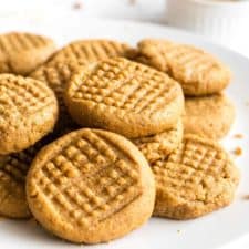 Gluten-Free Peanut Butter Cookies (Flourless, Dairy-Free)