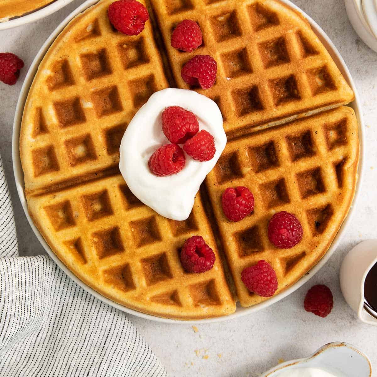 Gluten-Free Waffles (1:1 Baking Flour!)