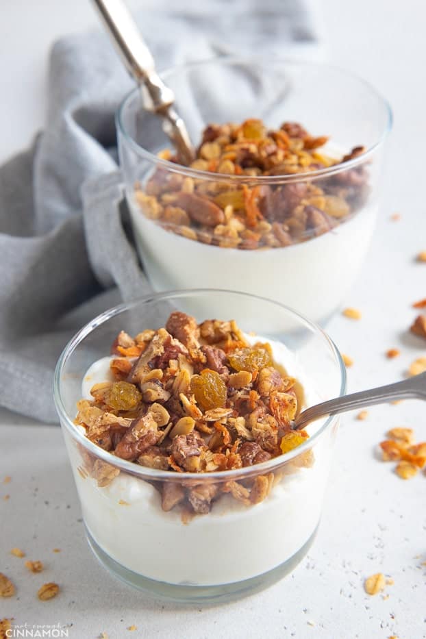 Healthy Carrot Cake Granola Recipe - Glutenfree