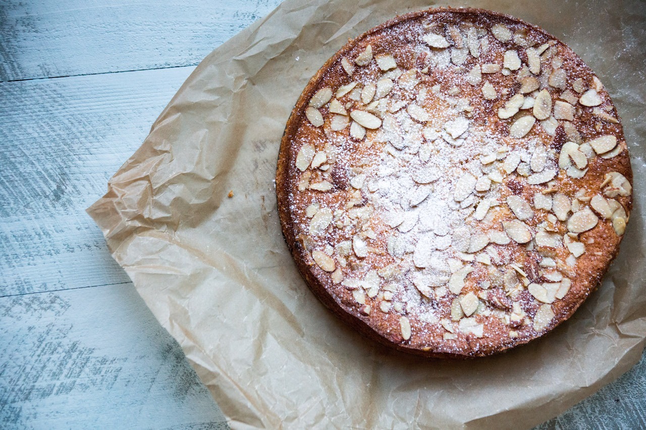 Limoncello Ricotta Almond Cake