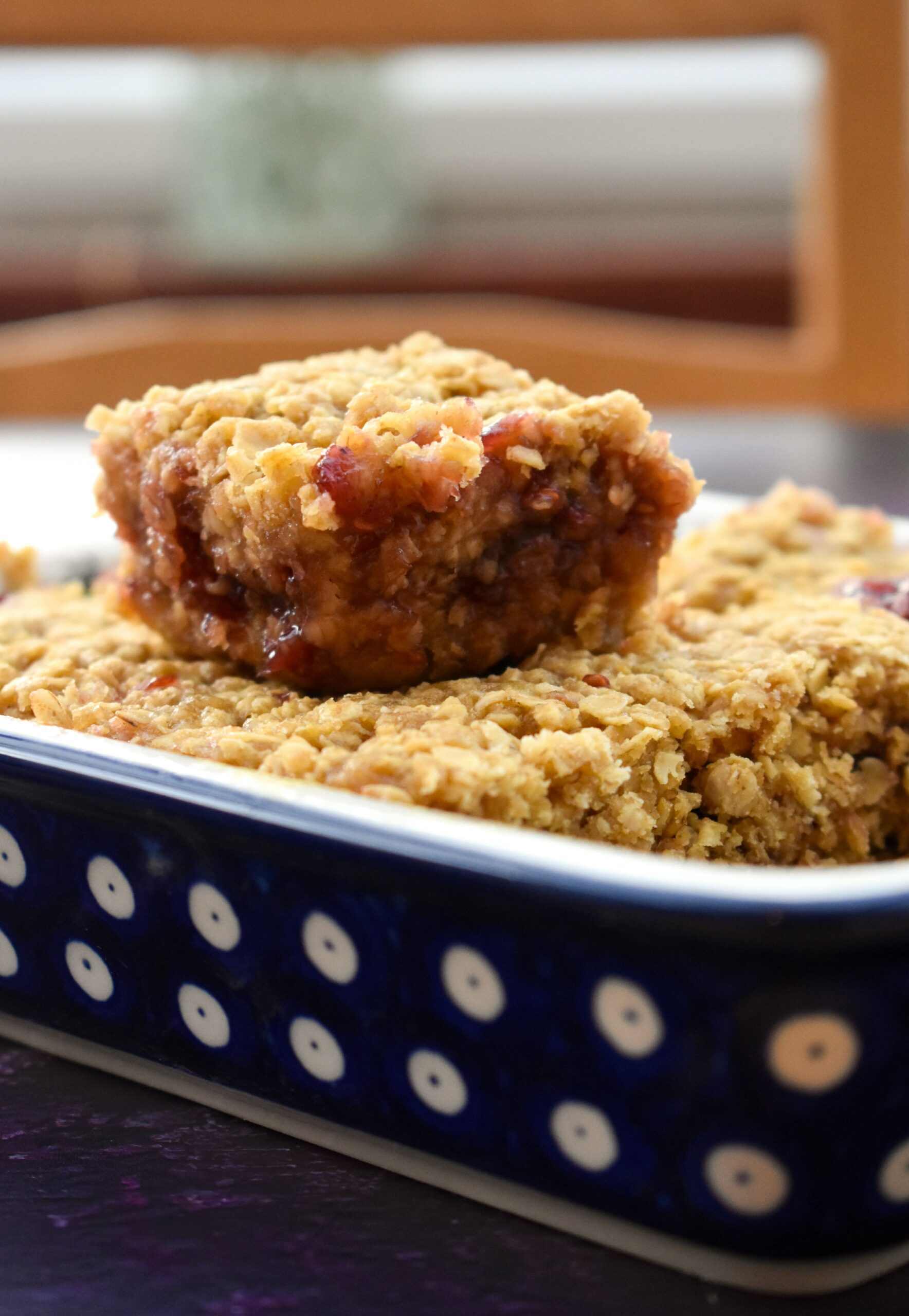 Microwave Jam Flapjacks - Quick and Easy Recipe