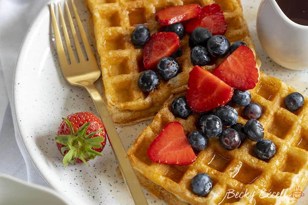 My 4 ingredient gluten free waffle recipe (dairy free, low FODMAP)