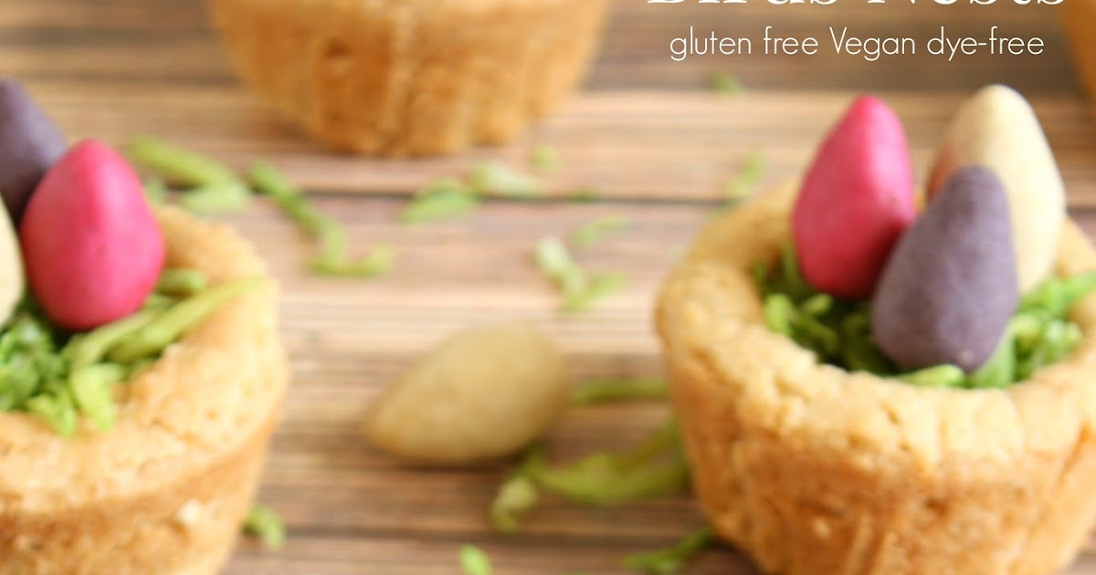 Petite Allergy Treats: Birds Nests Sugar Cookies (gluten free dye free egg free dairy free Vegan)
