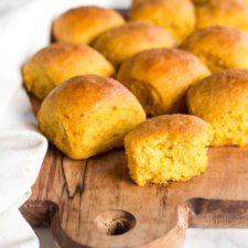 Soft Gluten-Free Pumpkin Dinner Rolls (Dairy-Free)