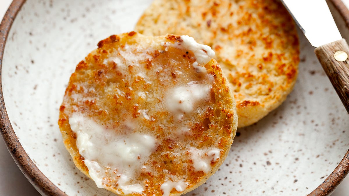 The Best Gluten Free English Muffins - by Daniela Weiner
