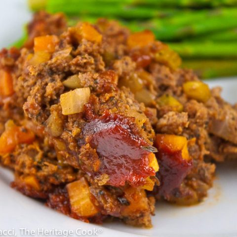 Vegetable-Stuffed Meatloaf (Gluten Free)