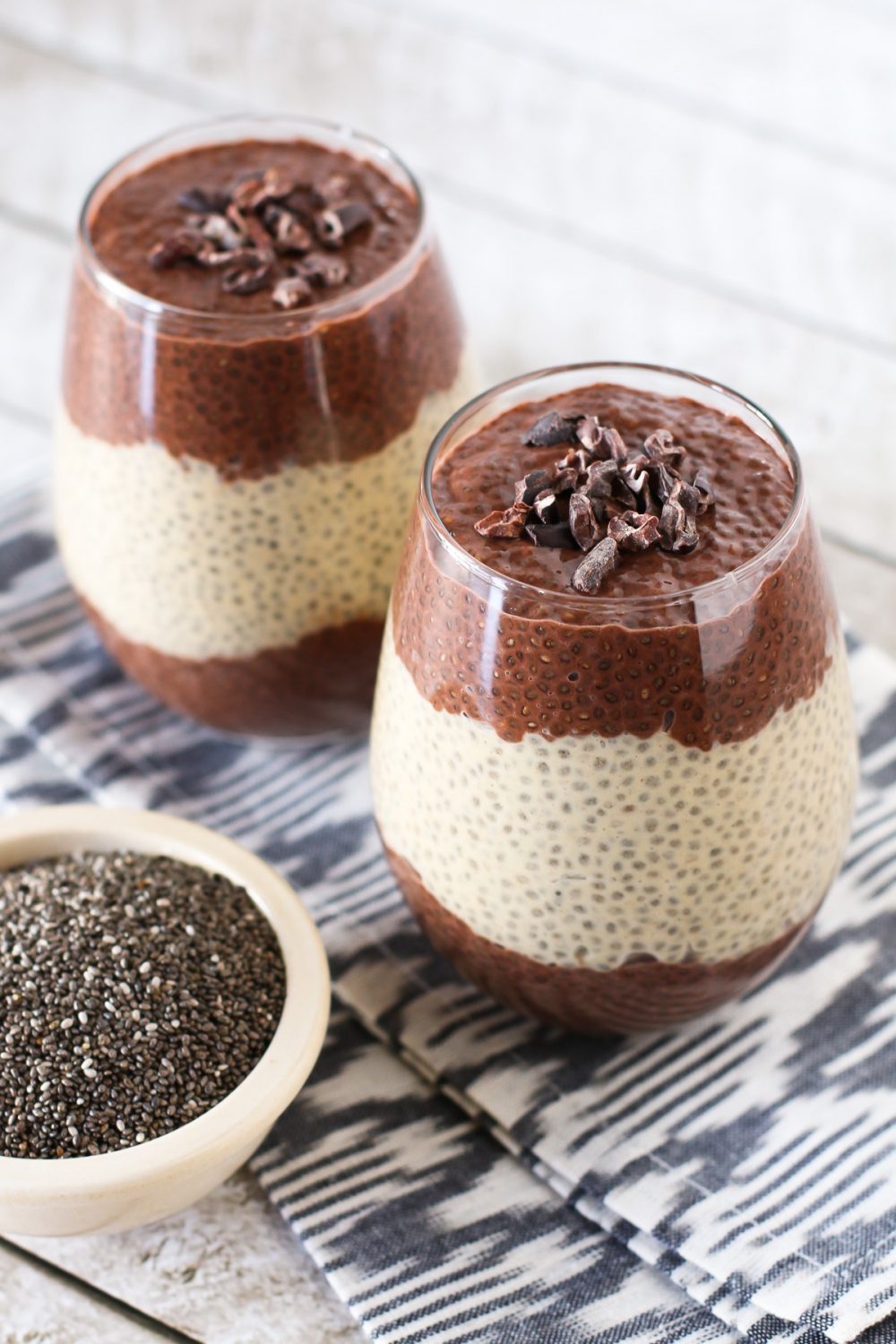 dairy free chocolate peanut butter chia pudding - Sarah Bakes Gluten Free