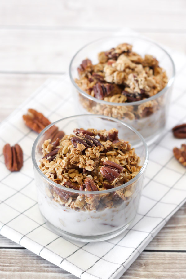 gluten free maple pecan granola - Sarah Bakes Gluten Free
