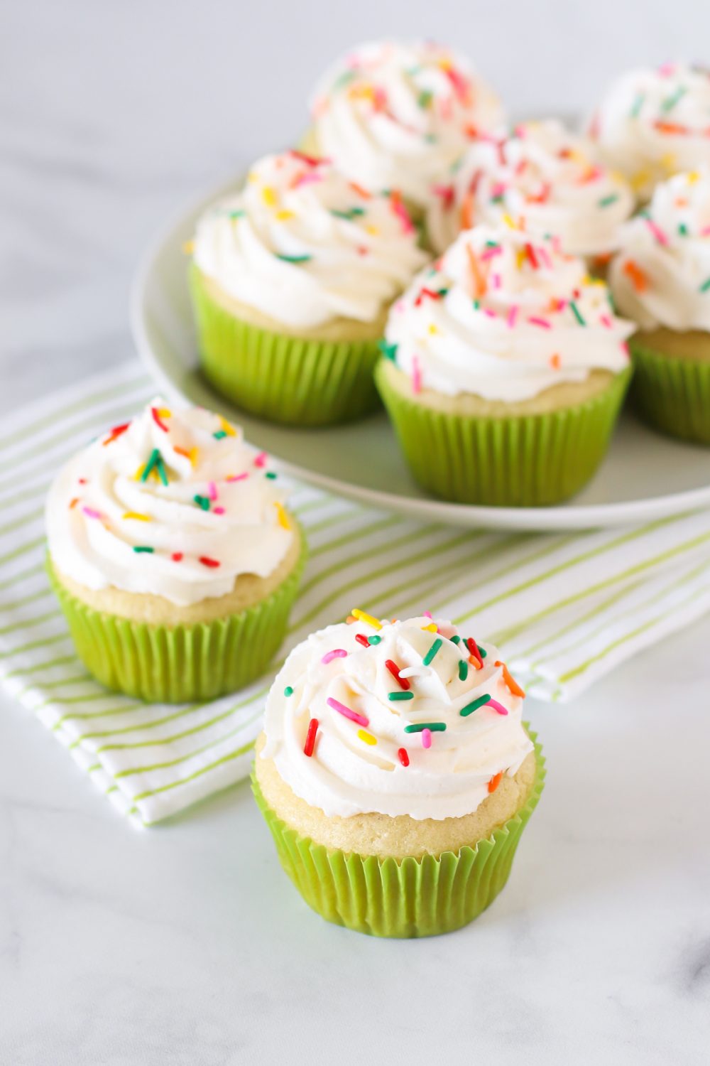 gluten free vegan vanilla cupcakes - Sarah Bakes Gluten Free