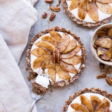 Granola Breakfast Tarts with Sauteed Apples + Coconut Yogurt