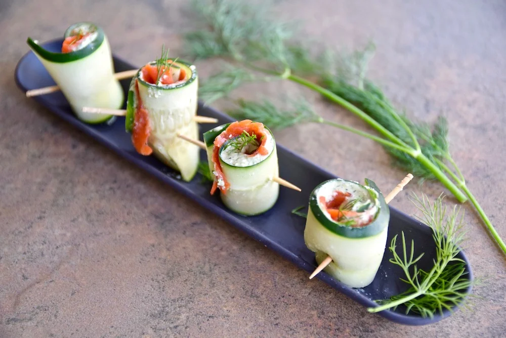 Salmon Cucumber Roll Ups {Paleo, Gluten Free, Dairy Free} — Tasting Page
