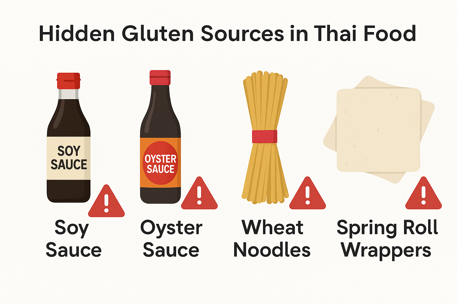 Hidden Gluten free sources in Thai Food