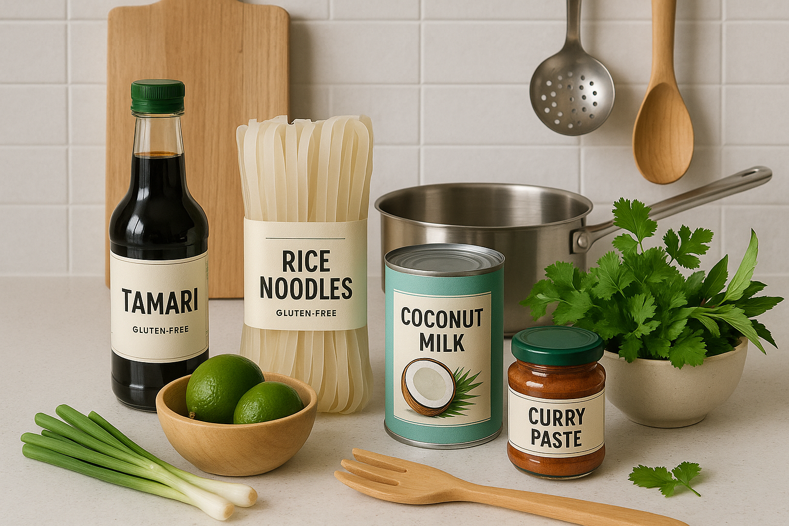 home kitchen setup for cooking Thai Food
