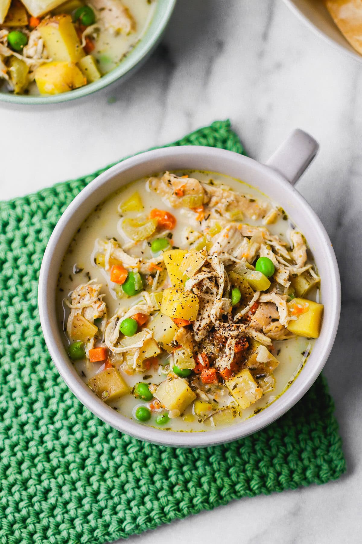 slow-cooker chicken pot pie soup